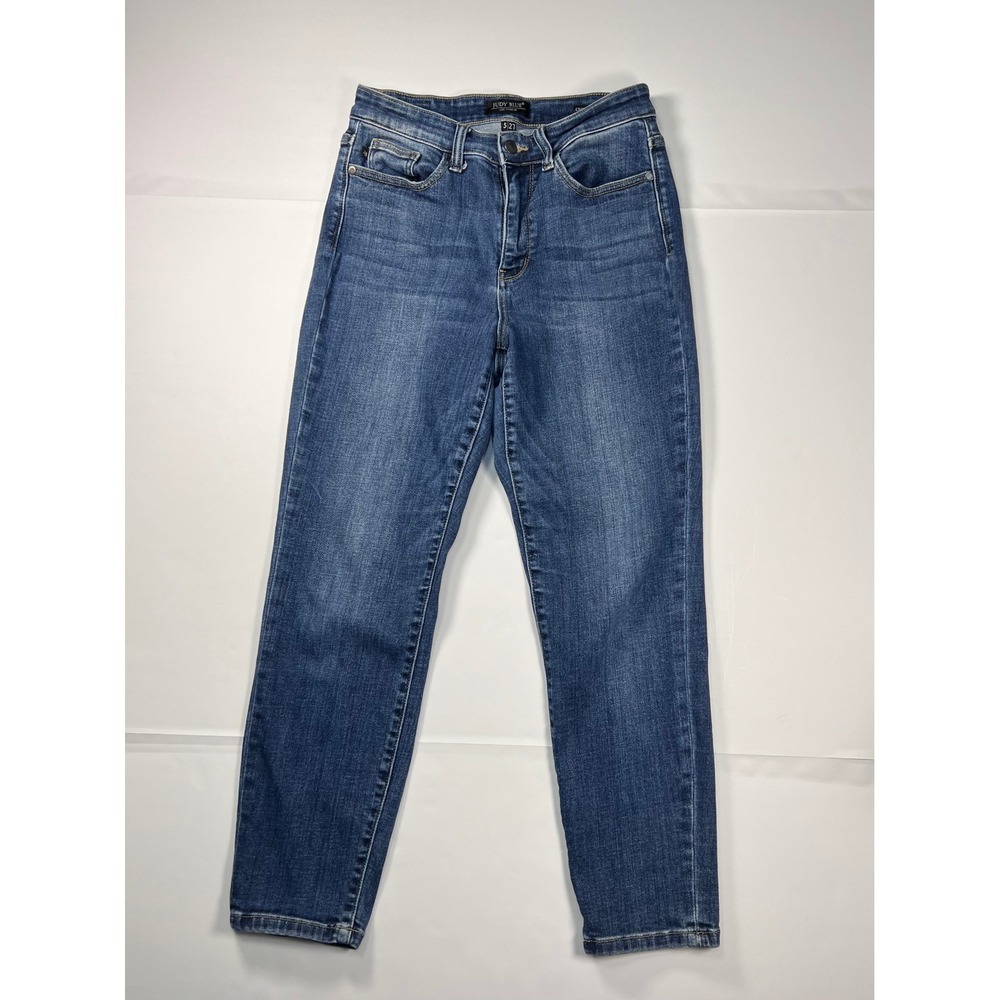 Judy Blue Cropped‎ Slim Jeans Size 5/27 Blue Medium Wash High Rise